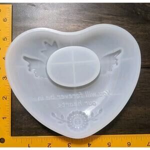 Pet Dog Cat Tomb Photo Frame Silicone Mold Resin Memorial Mold Forever In Heart